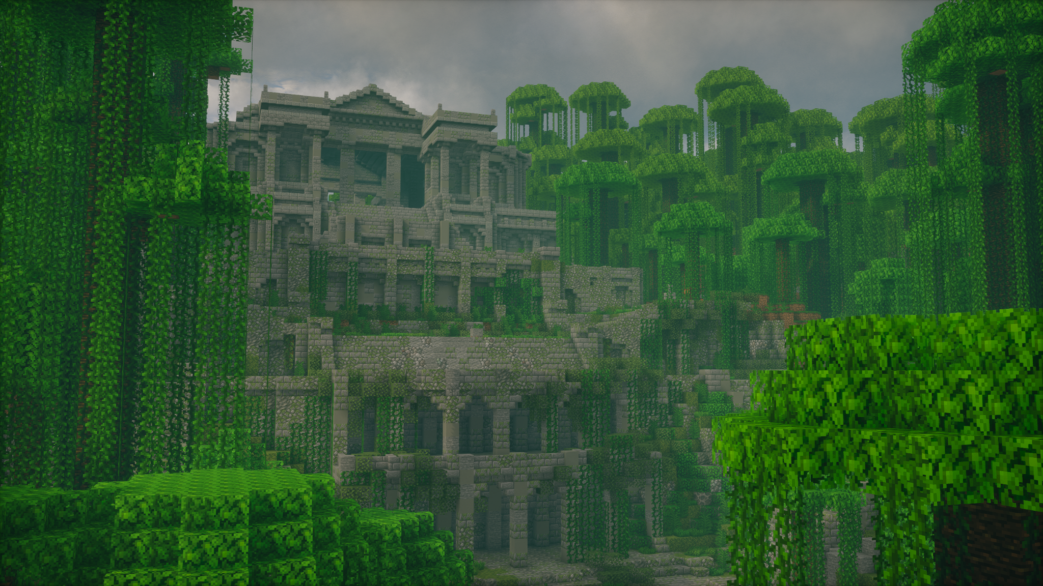 A vast Cowdonia facility reclaimed by the surrounding wilderness