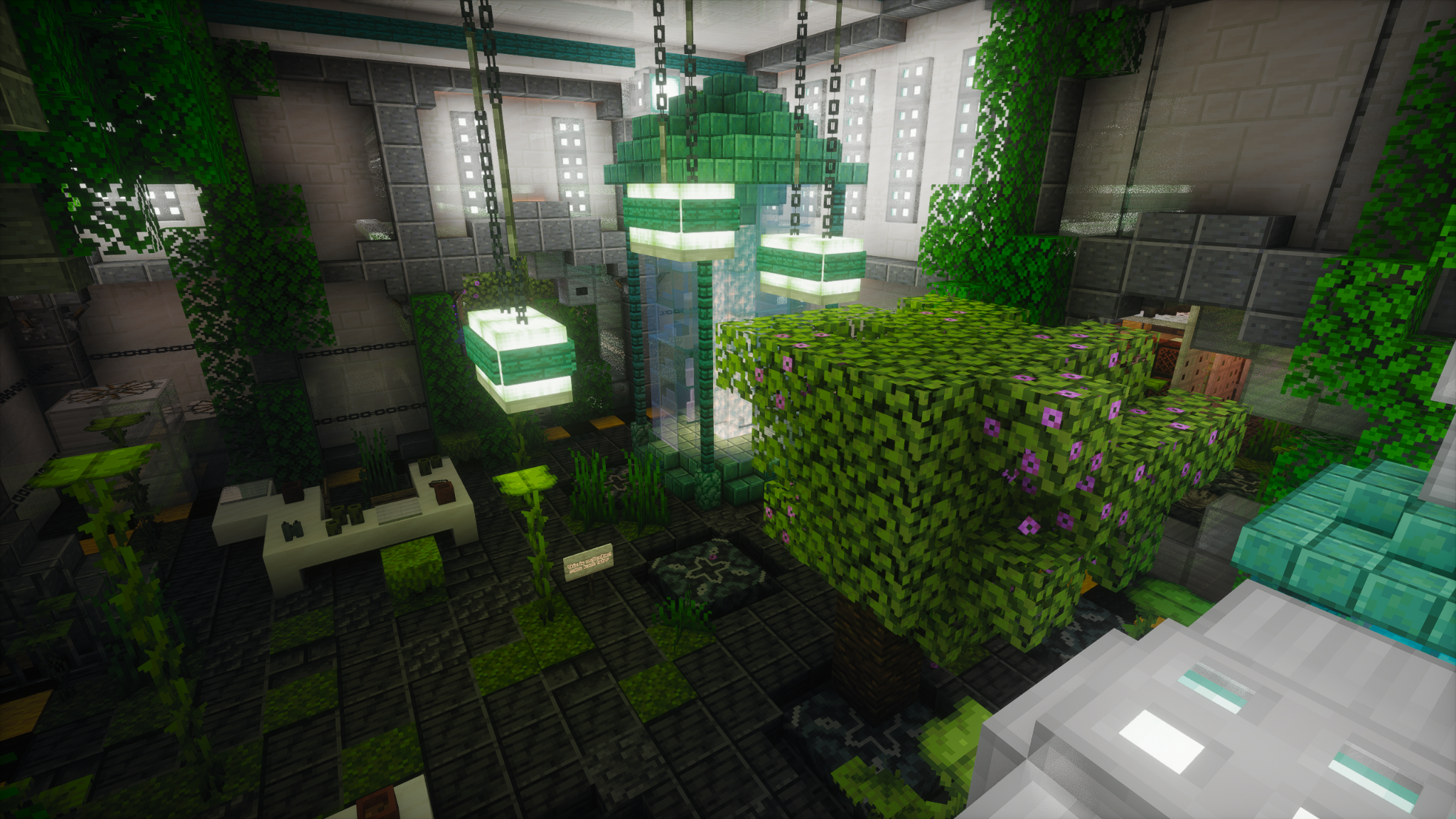 Overgrown interior ruins in New Cowdonia